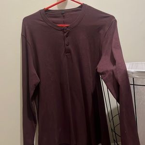 Men’s Lululemon Longsleeve Quarter Button T-Shirt